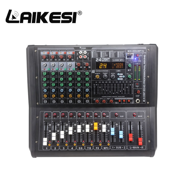 Professional Consola con Poder Audio Mixer