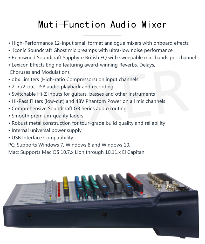 LAIKESI high quality karaoke mixer for Mixer Sound System