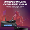 Stage Performance Wireless Microphone Professional Four Antenna Dual Transmit