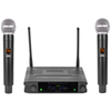 UHF microphone wireless competitive price 32 channels plastic case microphone dual channels
