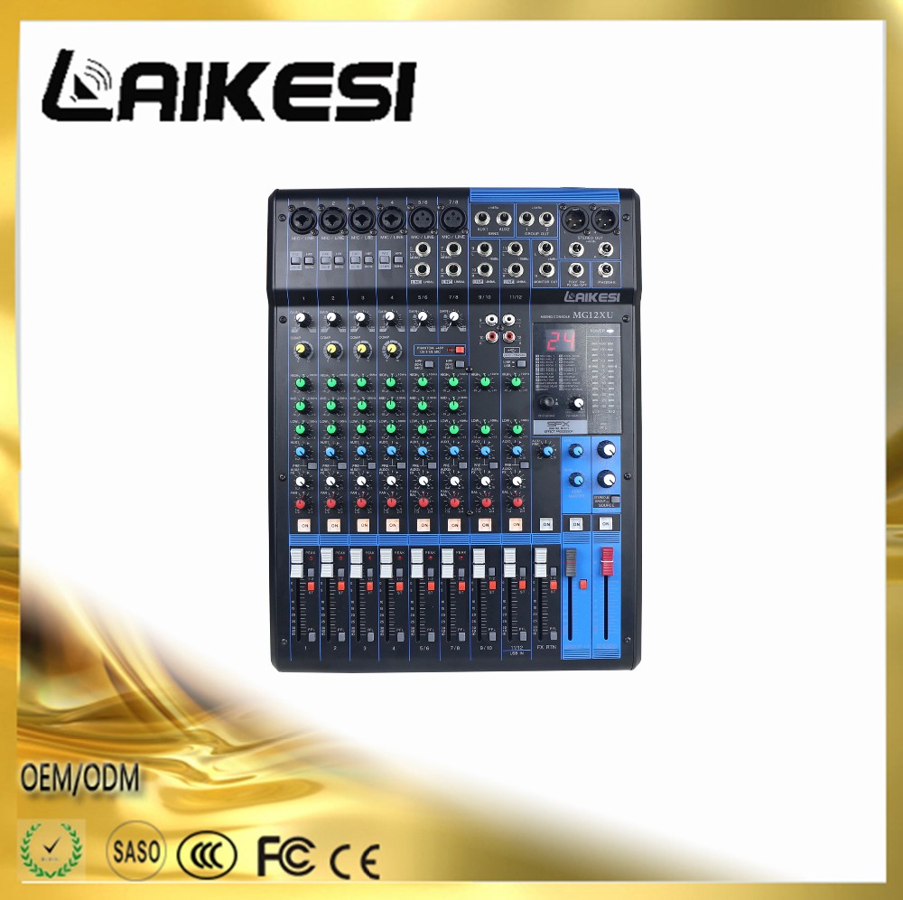 audio mixer console