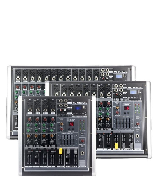 4 channel 8 channel powered mixer console with wireless contact usb recorder