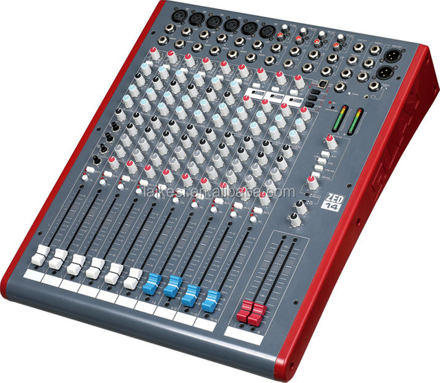 Professional sound mixer 14 channel audio mixer for dj music systems equipment