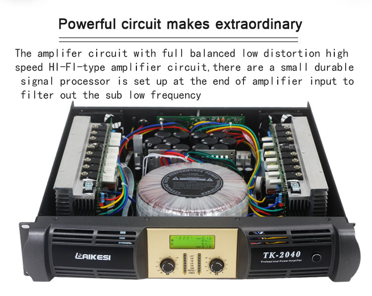 Professional amplifier class H module for PA system 4 channel power amplifier