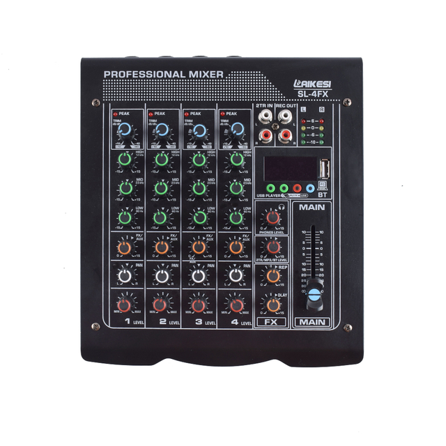 Mini 4-channel audio mixer