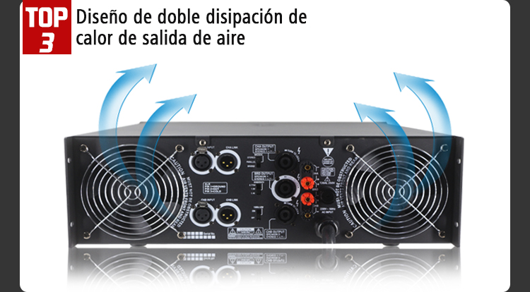 Amplificador de Poder Professional AMX V5000 Alta Potencia