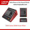 DMX1200D 12 channels 16DSP effect power mixer amplifier