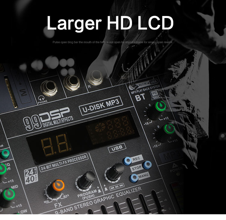 High Quality karaoke amplifier mixer professional mixer amplifier