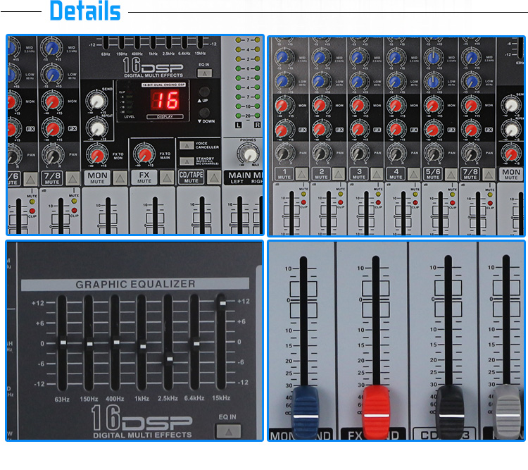 LAIKESI AUDIO dj mixer with usb mp3 player dj controller music mixer