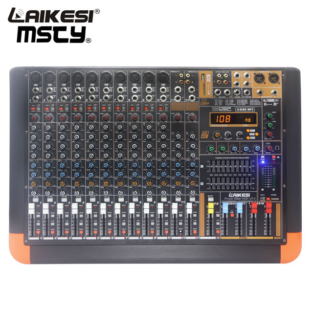 High Quality Sound Mixing Console With 256 Digital Effect Mixing Console