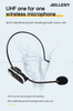 Headset wireless condenser lapel microphone for mobilephones lavalier mic wireless microphone professional