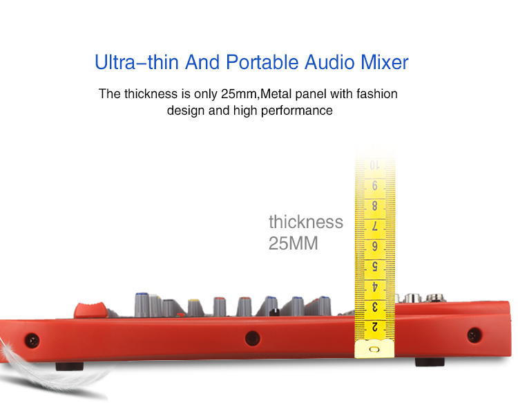 High Quality 8 Channel karaoke mini mixer/Digital Echo Karaoke Mixer