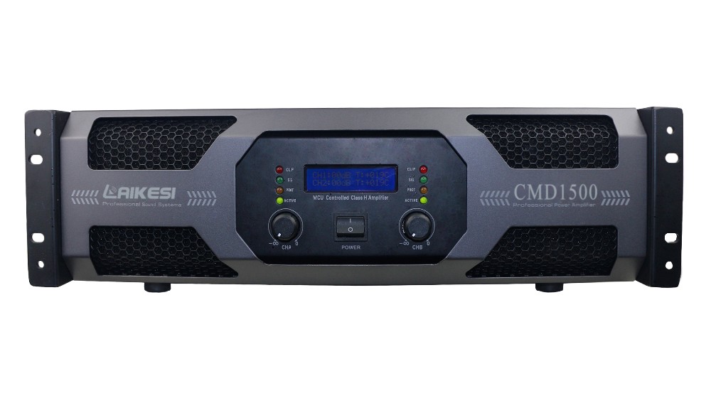 CMD1500 1500W/8ohm high power amplifier with display