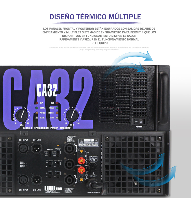 Laikesi Amplificador de Audio Professional power