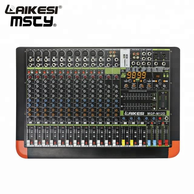 Professional Double Effect Mixer Console With wireless contact and USB Power Mixer