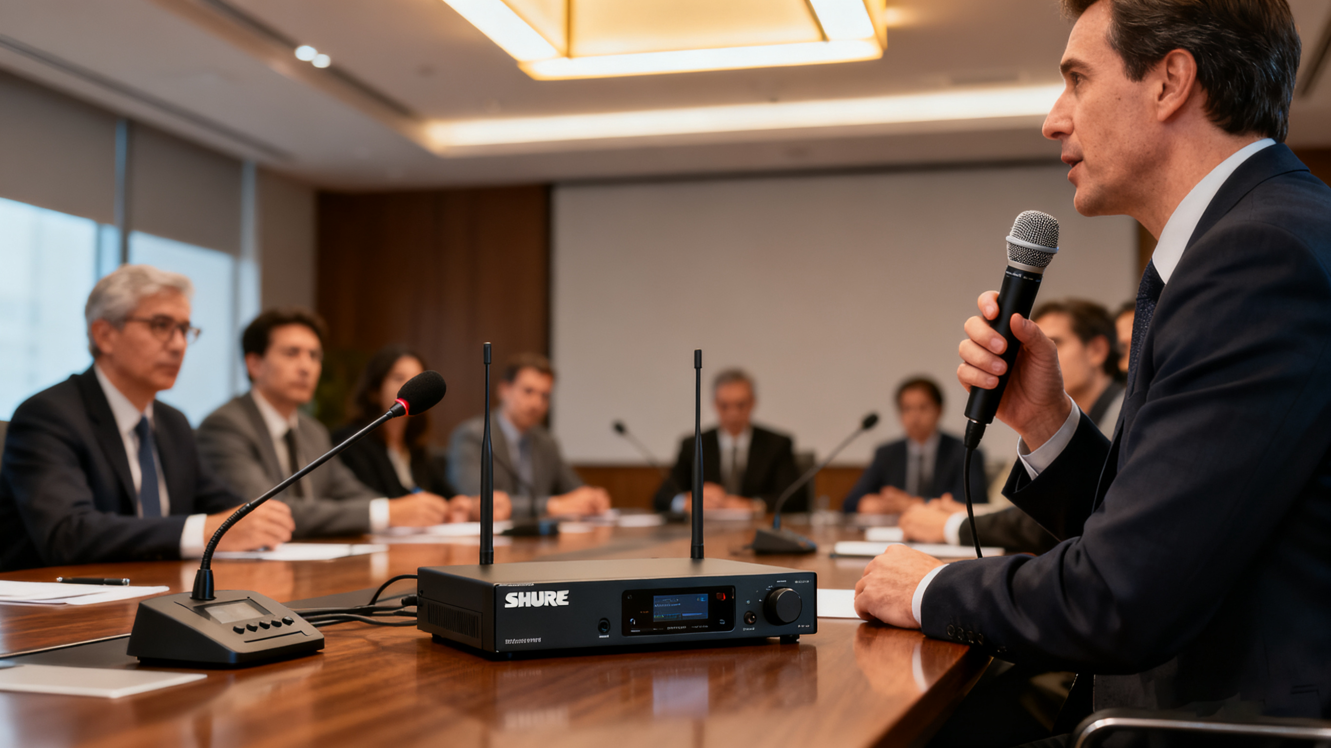 shure wireless microphone system