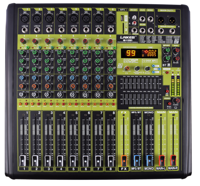 2021 year new model MB-C series USB 8 channels and 12 channels audio mixer