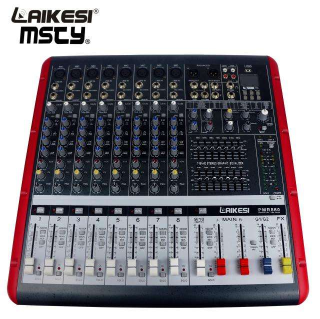 High quality audio mixer professional dj mixer american audio for music system