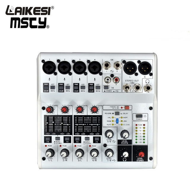Wholesale Mini DJ Mixer with USB for 5V power supply Audio Mini Mixer Price