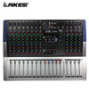 LAIKESI 12channel audio powered amplifier mixer with wireless contact
