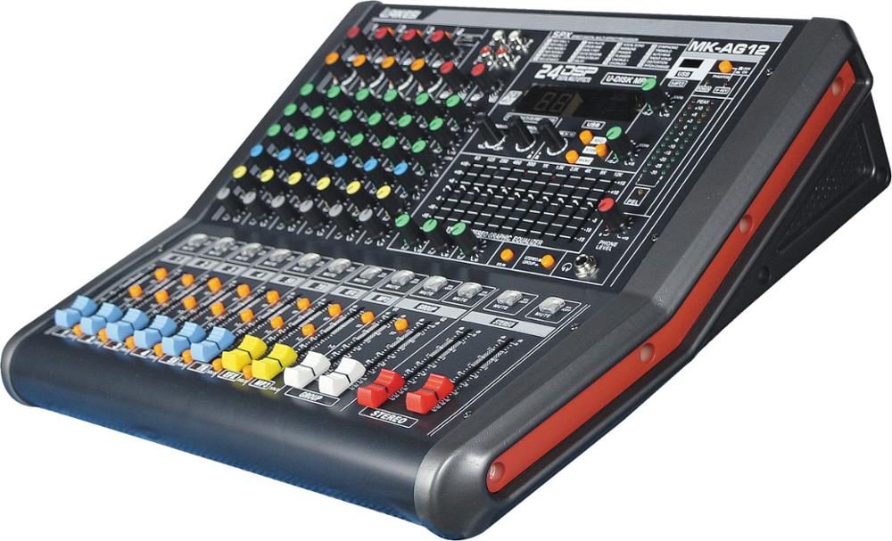 wireless contact audio mixing USB sound mixer 24 DSP professional mixer console
